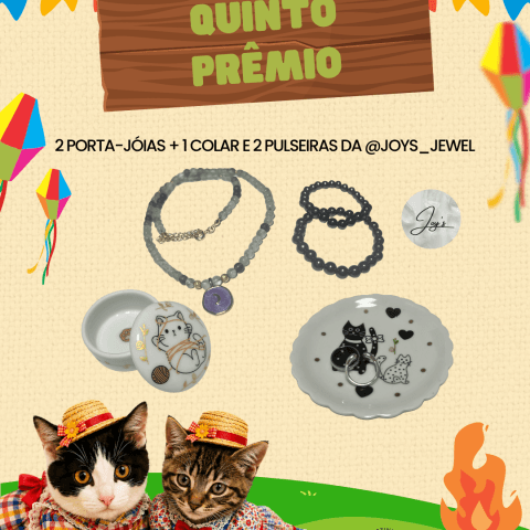 2 porta-joias + 1 colar e 2 pulseiras da @joys_jewel