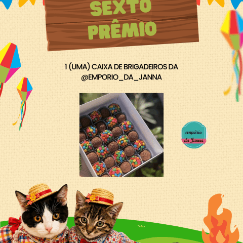 1 (uma) caixa de brigadeiros da @emporio_da_janna