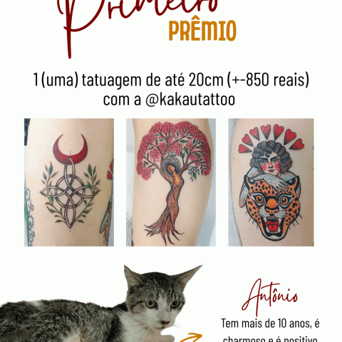 Tatuagem de até 20cm com @kakautattoo